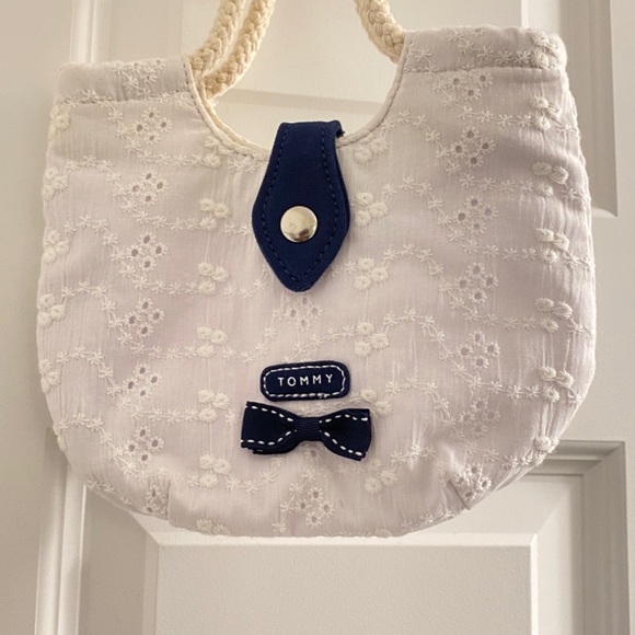Tommy Hilfiger Lace Bag Small White with Rope handles Brand New Never been used - Picture 10 of 13
